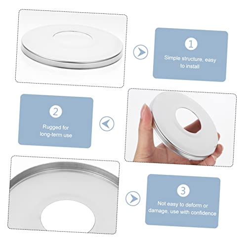 Placas decorativas para escalera de piscina 2 piezas acero inoxidable miniatura 4