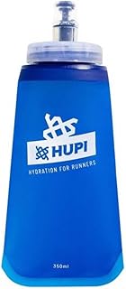 Garrafa Dobrável HUPI Soft Flask Boca Larga, Cor: Azul, Tamanho: 350ML