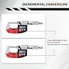 VINCA Absolute IP64 Origin Digital Micrometer, DMCA-0105 0-1"/0-25mm, 0.00005" /0.001mm Resolution, Hold Function, Carbide Tip #4