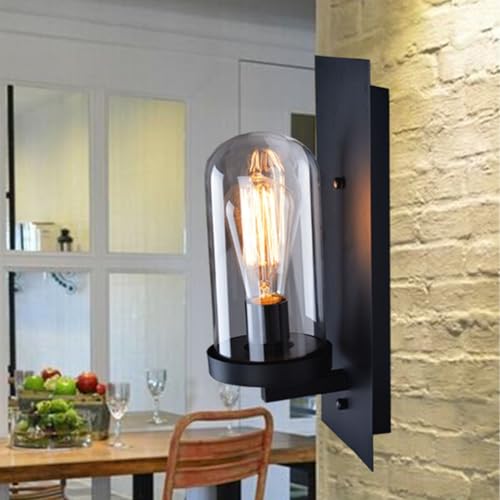 Lámpara de Pared Interior E27 Estilo Nórdico para Decorar el Dormitorio en Negro 7