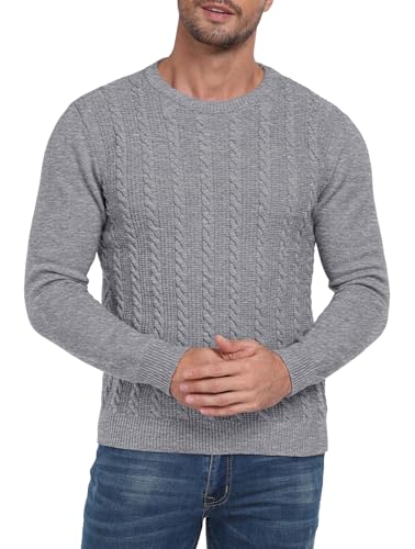 Sailwind Men's Crewneck Pullover Sweater Casual Knitted Twist Sweaters4