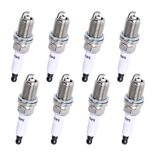 AMICAREP 5464 Iridium Spark Plugs 8 Pack Compatible With Jaguar Land Rover