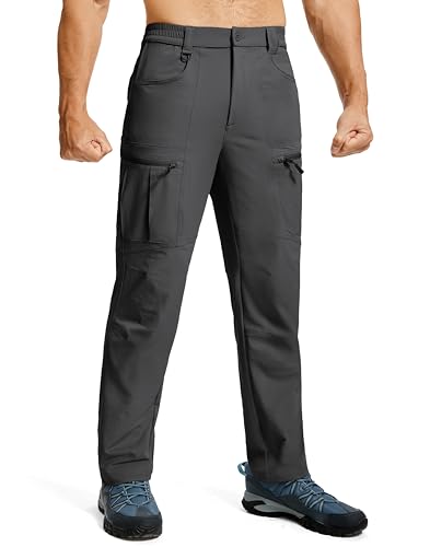 Men's Hiking Pants Lightweight Waterproof Nylon Cargo Work Pants Quick Dry Stretch Travel Fishing...