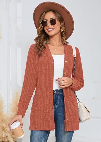 Image of Heymoments Cardigan for Women Long Sleeve Lightweight Sweaters