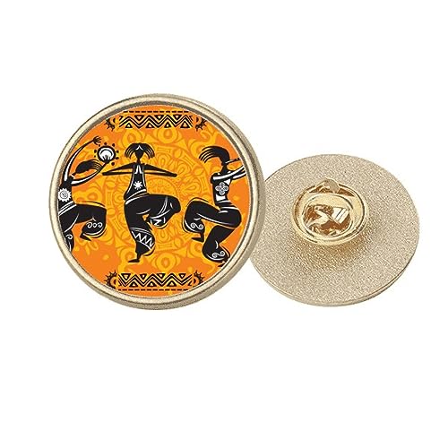 Broche en métal doré flûte mexicaine accessoire mode ethnique