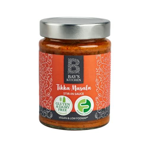 Image of Bay's Kitchen Low FODMAP Tikka Masala Curry Stir-in Sauce (260g jar), No Garlic or Onion, Ready to Heat and Serve