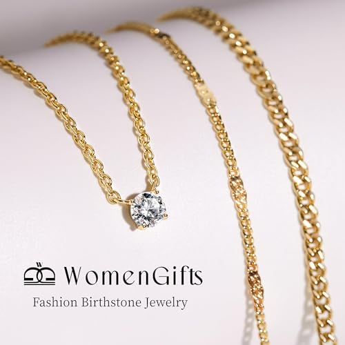 WomenGifts 14K Gold Necklace Set