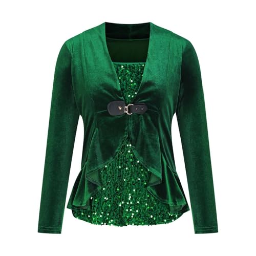 T-shirt manches longues sequins de qualité supérieure fluide