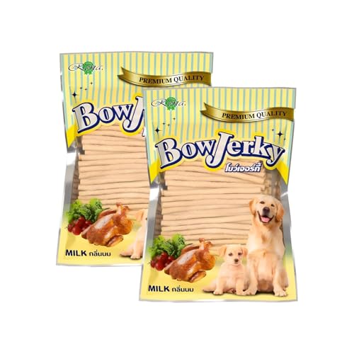 Image of Milk Flavour Dog Treats, Protein Rich Soft Chew Sticks for All Breeds and Life Stages, 800g Each, Pack of 2