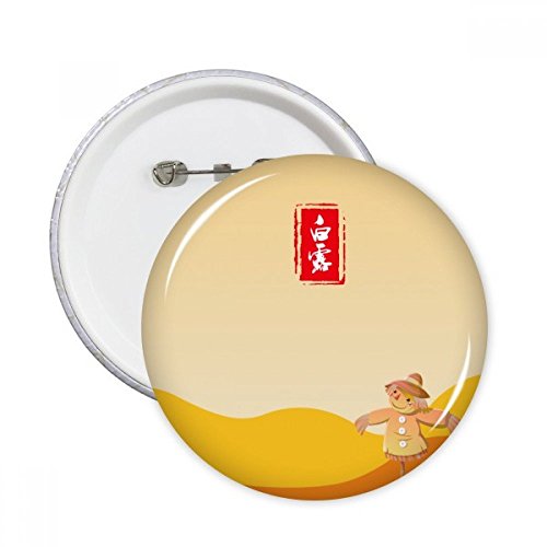 Badge bouton 24 termes solaires pour personnaliser vos vestes