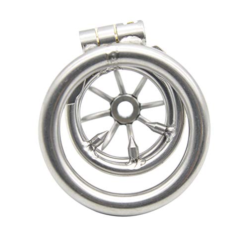 WEIMOB Kuisheidsgordel voor heren, roestvrij staal, met penisdilator, kuisheidskooi, peniskooi, cock cage, mannen… - Afbeelding 3