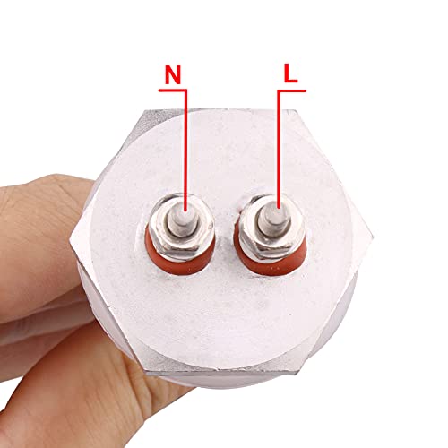 DERNORD 12V 200W 1 Zoll BSP Tauch-Wasser-Heizelement DN25 Edelstahl Gewinde-Tauchwasser-Heizkörper U-Typ