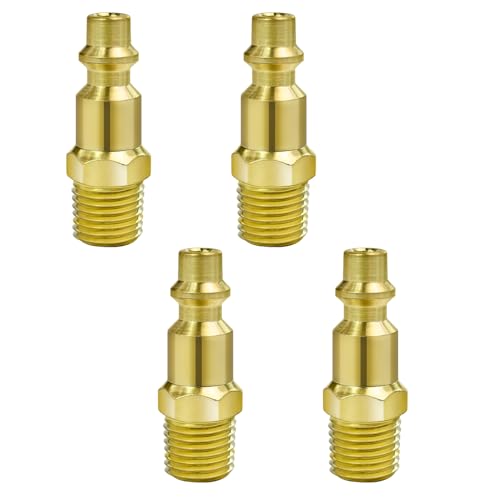 AUUTI 4pack1/4-Inch Npt Male Industrial Air Hose Adapter