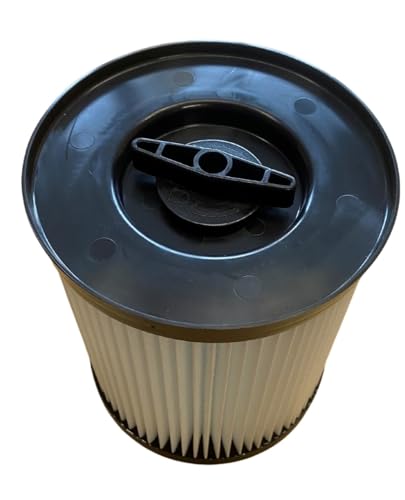 1x Premium Rundfilter für Parkside PWD12 A1, B1/ PWD20 A1 / PWD25 A1, A2 / PWD30 A1, A2, B1 / PWD35 A1 Nass-Trockensauger - Mit Bajonettverschluss & Boden - Waschbar & Passgenau