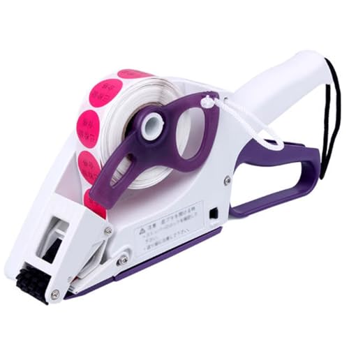 KHZKHC Aplicador De Etiquetas Manual, Pistola Portátil De Etiquetas Adhesivas De Código De Barras, Etiquetadora De Precios para Supermercados, Ancho 20-65 Mm, para Supermercados, Almacenes