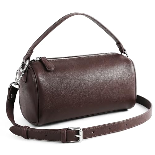Sac à bandoulière en cuir imperméable convertible petit format femme