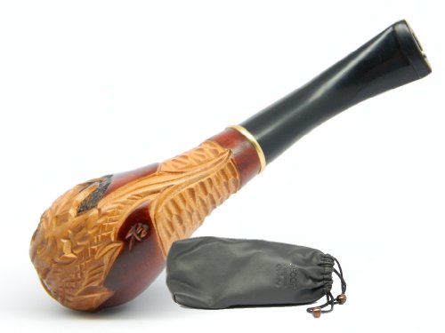 Dr. Watson - Tobacco Pipe, Collectable Series, Hand Carved, Fits 9mm filter (Dragon)