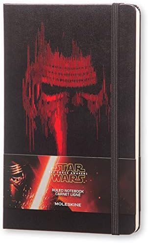 Moleskine Limited Edition Star Wars Notebook, Hard Cover, Large (5" x 8.25") Ruled/Lined, Black, 240 Pages