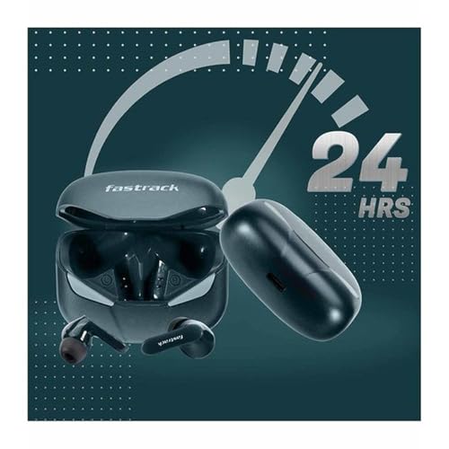 Image of Fastrack Reflex Tunes FT3 Earbuds with 24 Hrs Battery Life - IPX6 Sweat - Rich Green