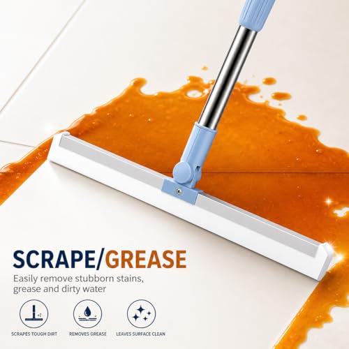 Image of Slim Floor Wiper Mop for Floor Cleaning with Silicone Blade, Pack of 1