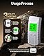 BACZGIF 2024 Upgraded Alkoholtester-Mundstücke, Professioneller Promillemessgerätmit LCD-Digitalanzeige kompatibel mit Atemalkohol-Testern mit 10 Mundstücken und Tragetasche (Milky White)