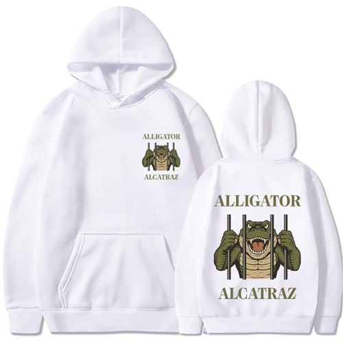 Alligator Alcatraz Hoodie Sweatshirt Pullover Hooded For Women Men Adults