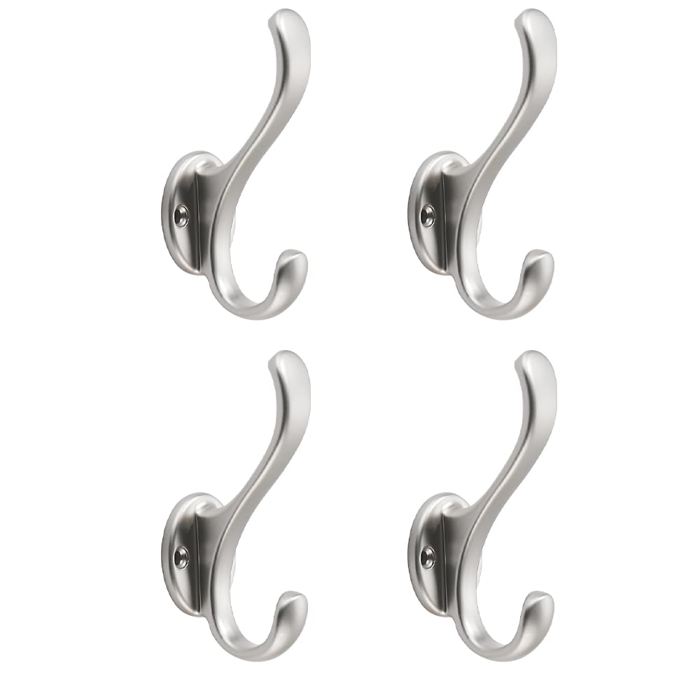 KHTUMEWARE-WZX Brushed Nickel Coat/Robe Hooks in Brushed Nickel — KHTUMEWARE