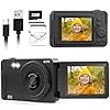 ESOXOFFORE Digital Camera for Teens,2.7K 40MP Autofocus Vlogging Camera with 180 Degree Flip Screen,16X Digital Zoom…