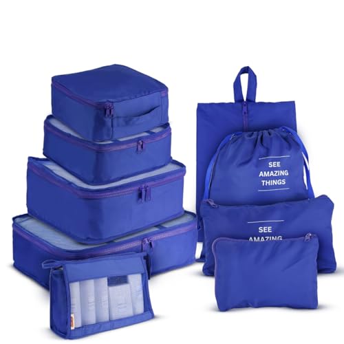 Funtic 9 Set Packing Cube Set - Luggage Organizers and Travel Sto...
