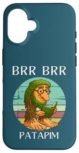 Brr Brr Patapim 読書本 面白い イタリアン ブレイン ミーム 子供 スマホケース iPhone 16 用