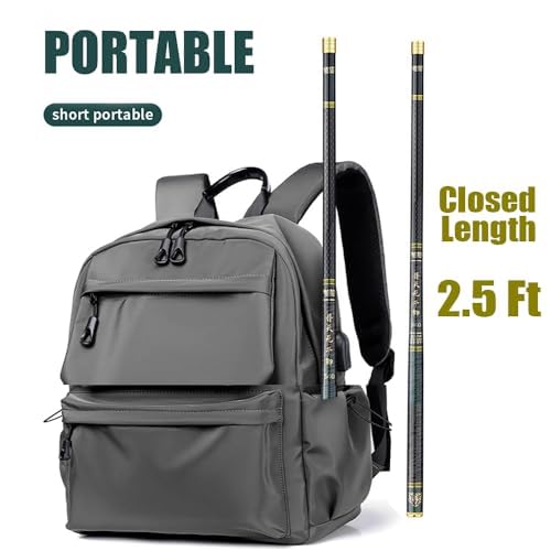 Caña de Pescar Tenkara Telescópica Ultraligera de 30 pies GTOFYU DGHT11 miniatura 3