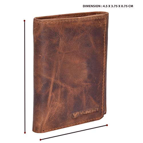 VALENCHI-RFID Genuine Leather Trifold Wallet
