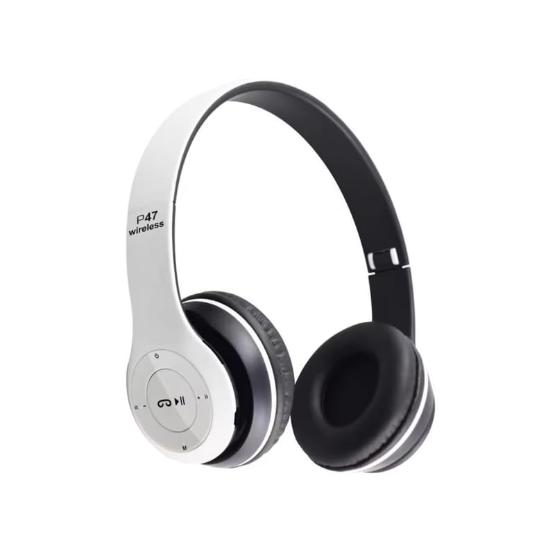 Image of P47 Bluetooth Over Ear Headphones Wireless with Mic (Multicolor)