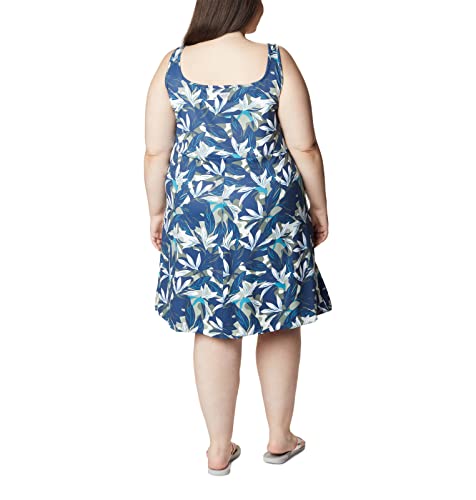 Image of Columbia Women's Freezer III Dress, Safari Hidden Paradise, 2X Plus