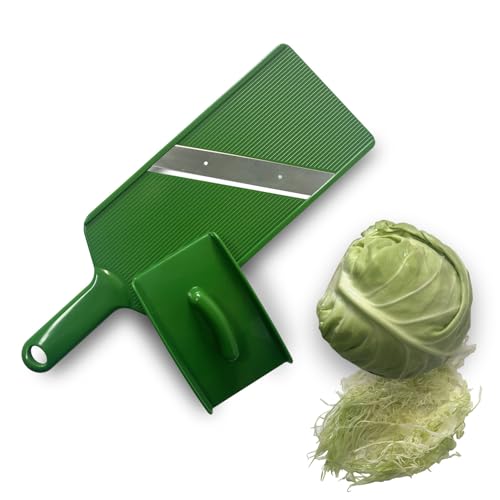 RCOAIMT Larger Size Vegetable Slicer Cabbage Shredder Great for Cabbage Salads Jicama Tacos Onion Potato Chips Made Cabbage Salads Thin Fine and Fluffy (Green)