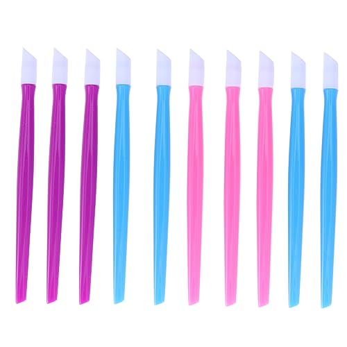 Didiseaon 10pcs Manicure Tools Nail Acrylic Tip Dead Skin Remover Nail Care Kit Random Color