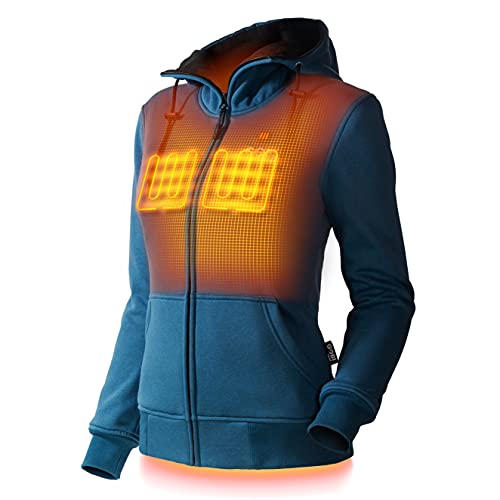 Ridge Women's Heated Hoodie - 10 hrs of Heat | With Battery & Charger | Machine Washable