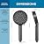 Cobbe Filtered Shower Head with Handheld, High Pressure 6 Spray Mode Showerhead with Filters, Water Softener Filters Beads for Hard Water - Remove Chlorine - Reduces Dry Itchy Skin, Matte Black