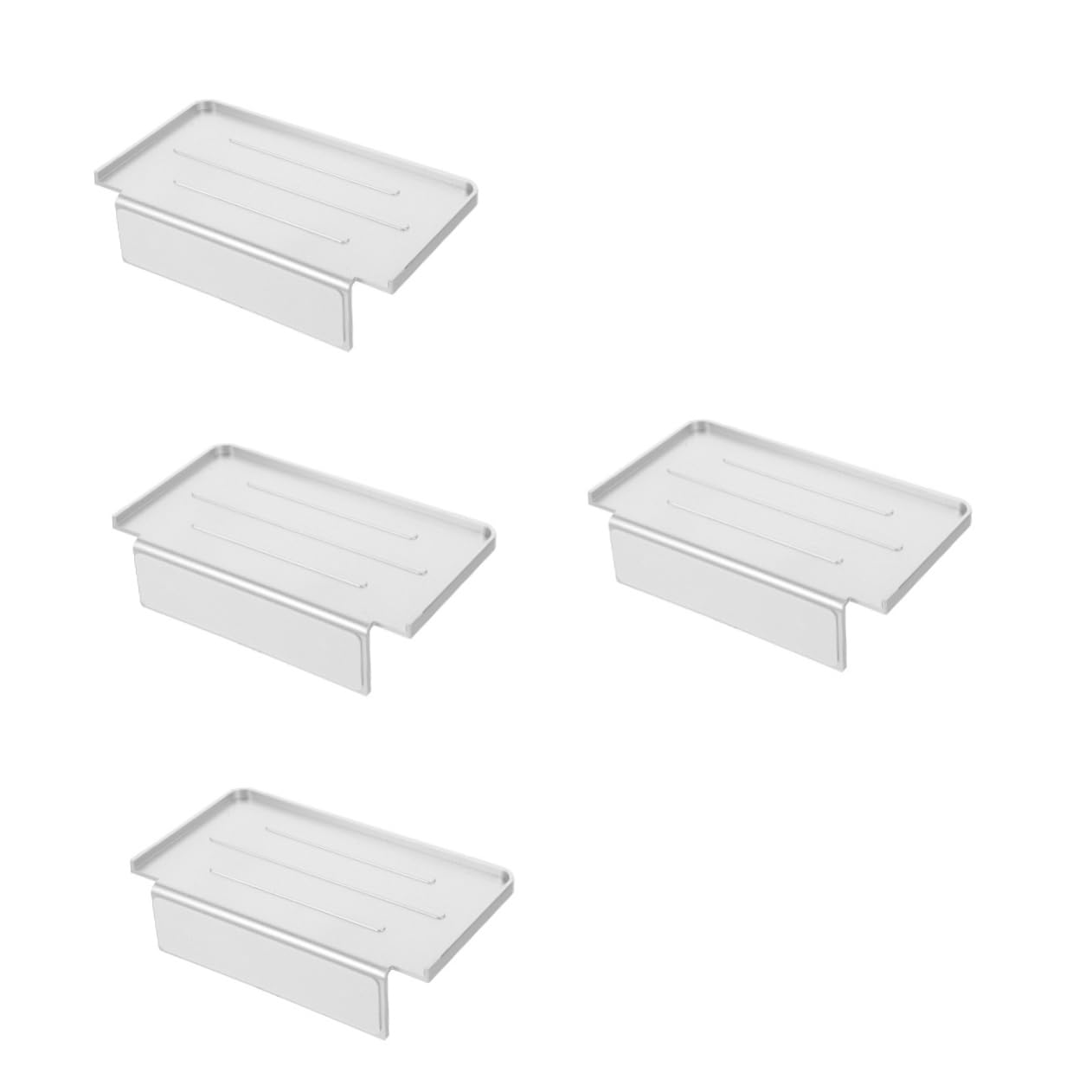 Hemobllo 4pezzi Supporto Telefonico Da Parete Per Bagno Mensola Angolare Senza Trapano Organizer Da Muro Design Moderno e Resistente