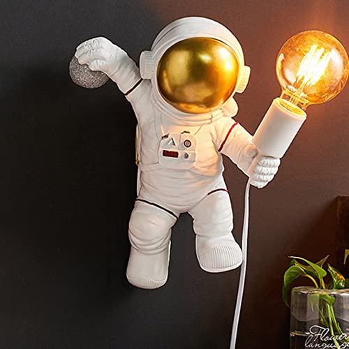 Veilleuse enfant astronaute E27 luminaire mural deco chambre moderne garçon