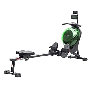 Sunny Health & Fitness Elite Water Rowing Machine with High Dynamic Resistance Vertical Tank, Low-Impact Full-Body Workout and Optional Free SunnyFit App Connectivity Sunny Health Fitness Elite Water Rowing Machine with High Dynamic Resistance Vertical Tank Low Impact Full Body Workout and Optional Free SunnyFit App Connectivity