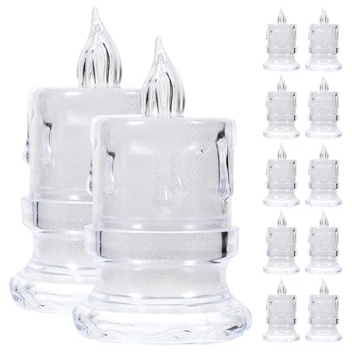 Bougies LED sans flamme pour éviter les risques d'incendie et coulures de cire