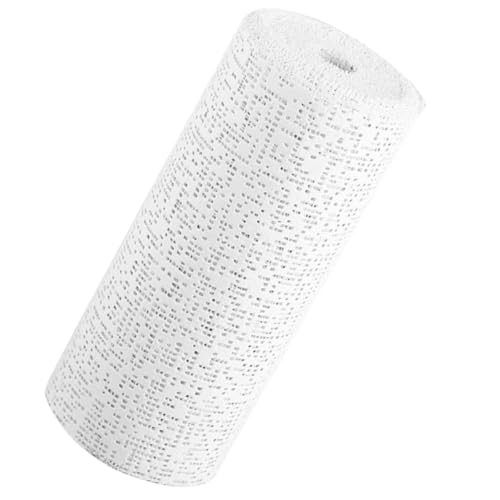 jojofuny Tela de yeso en rollo blanco, material duradero para modelado y reparación de paredes, ideal para manualidades, máscaras y uso en embarazadas