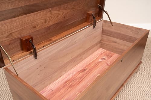 46-Cedar-Hope-Chest-with-Waterfall-Top–Amish-Cedar-Chest-w-Anti-Slam-Hinges–Hope-Chest-with-lock–Blanket-Chest-Cedar-Chests-and-Trunks-for-Blankets-Walnut-Natural-Stain-46-Long 46 Cedar Hope Chest with Waterfall Top–Amish Cedar Chest w Anti Slam Hinges–Hope Chest with lock–Blanket Chest Cedar Chests and Trunks for Blankets Walnut Natural Stain 46 Long