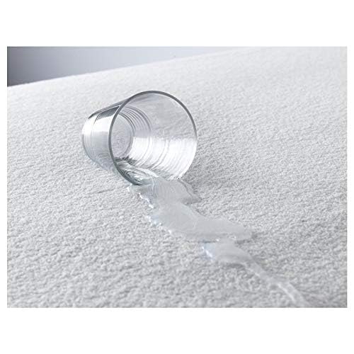 Image of Waterproof Mattress Protector King Size 72x72 - Waterproof Terry Cotton Mattress Protector /Bed Cover King Size Bed - White Color - Water Proof Mattress Protector for Kids Urine