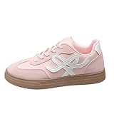 Zapatillas de deporte para mujer, zapatillas de deporte para el tiempo libre, transpirables, cómodas, ligeras, para deslizarse, zapatillas deportivas de viaje al aire libre, Rosa., 39 EU