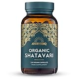 Ayurvediq Wellness Organic Shatavari Capsules 120, 500mg – Natural Pure Shatavari Powder for Breast Milk, Hormone Balance for Women – Soil Association Certified - Vegan Ayurveda Products