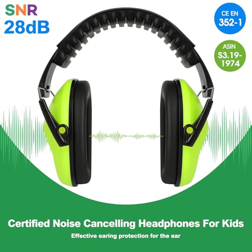 Image of Floriogra 2 Pack Noise Canceling Headphones for Kids, Kids Ear Protection Earmuffs for Autism, Toddler, Children, Noise Cancelling Headphones Sound Proof Earmuffs for Concerts, Air Shows, Fireworks