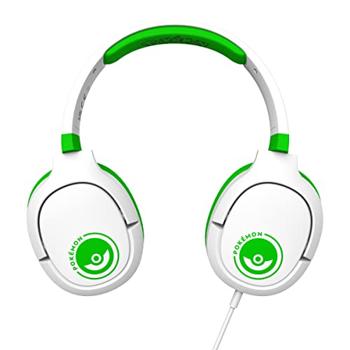 Image of OTL Technologies PK0863 Pokemon Poke Ball White Pro G1 Wired Gaming Headphones