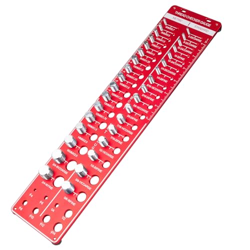 Misuratore Di Filettatura - Calibro Di Filettatura In Metallo 43x10x1 Cm, Tester Per Dimensioni Di Viti A 34 Fori, Strumento Di Misurazione Per Bulloni Resistente All'usura, Attrezzatura Per Identific